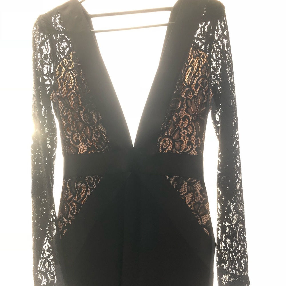 Stunning black and lace Bebe dress
